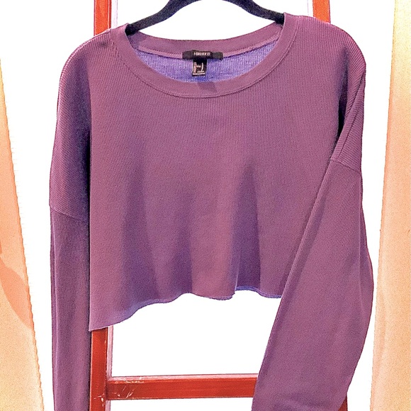Forever 21 crop sweater. Size L - Picture 1 of 4